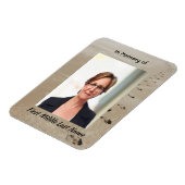 Christian Scripture Keepsake Footprints in Sand Magneet (Linkerzijde)