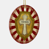 Christian Shield Keramisch Ornament (Rechts)