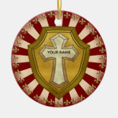 Christian Shield Keramisch Ornament (Voorkant)