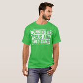Christian Shirt for Teen Boys Running on Jesus Vid (Voorkant volledig)