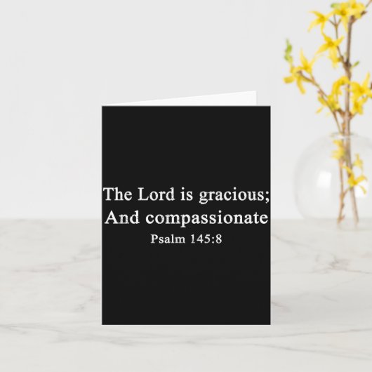 Christian Shirts The Lord Is Gracious Worship Fait Kaart (Gele Bloem)