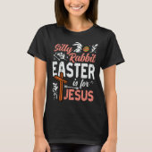 Christian Silly Rabbit Easter For Jesus Men Boys T T-shirt (Voorkant)