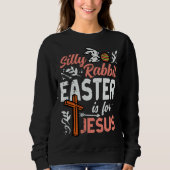 Christian Silly Rabbit Easter For Jesus Men Boys T Trui (Voorkant)