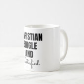 Christian Single and Satisfied Coffee Mug Koffiemok (Voorkant rechts)