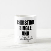 Christian Single and Satisfied Coffee Mug Koffiemok (Center)