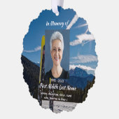 Christian Skiing Skier  Memorial Keepsake  Ornament Kaart (Links)