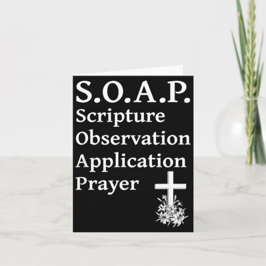 Christian Soap Scripture Observation Application P Kaart (Voorkant)