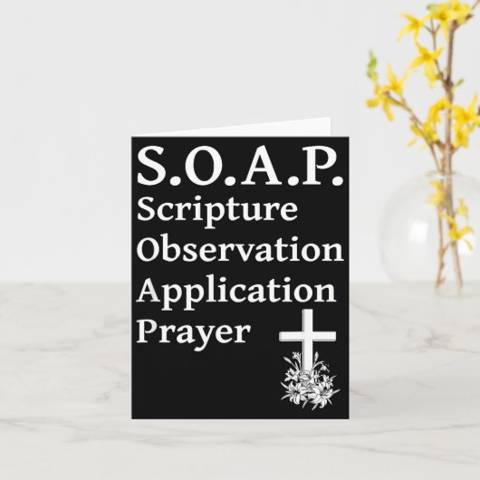Christian Soap Scripture Observation Application P Kaart (Gele Bloem)