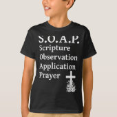 Christian Soap Scripture Observation Application P T-shirt (Voorkant)