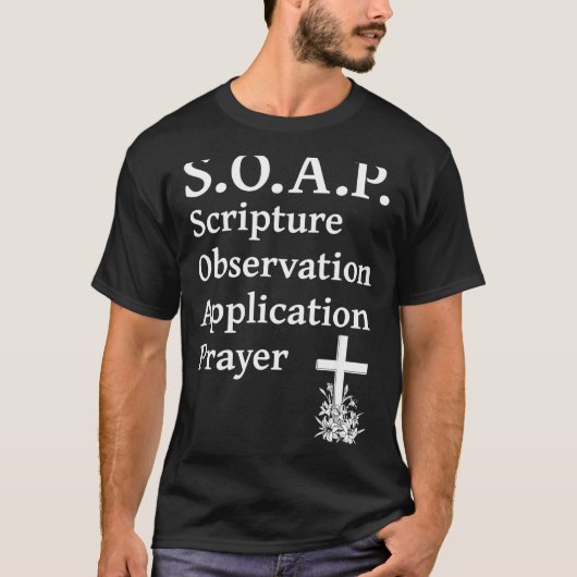 Christian Soap Scripture Observation Application P T-shirt (Voorkant)
