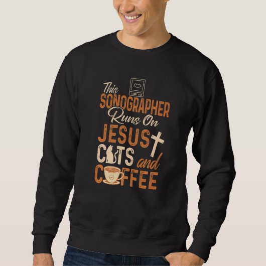 Christian Sonographer  Jesus Coffee  Sonography Trui (Voorkant)