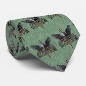 Christian Spiritual Warrior Custom Necktie Stropdas (Opgerold)