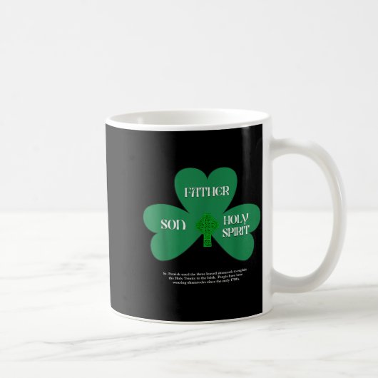 Christian St Patrick's Day Religious Trinity Clove Koffiemok (Rechts)