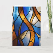 Christian stain-glass look kaart (Achterkant)