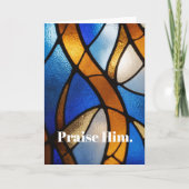 Christian stain-glass look kaart (Voorkant)