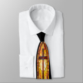 Christian Stained-Glass Cross Tie Stropdas (Gebonden)