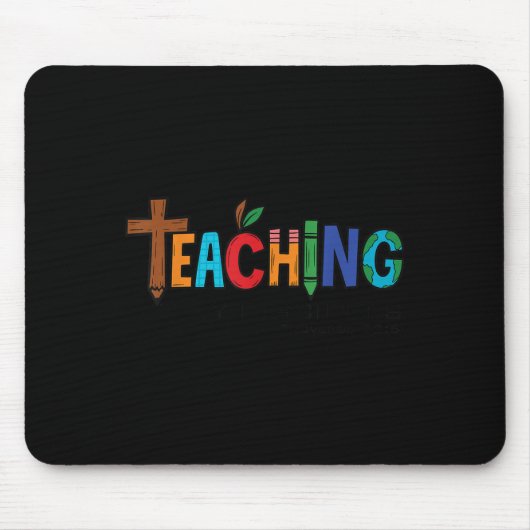 Christian Teacher Teaching Tiny Disciples Faith Me Muismat (Voorkant)