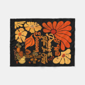 Christian Thanksgiving Pumpkin Praise Him In Every Fleece Deken (Voorkant (Horizontaal))