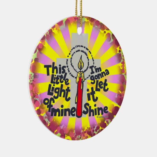 Christian This Little Light custom name ornament (Rechts)