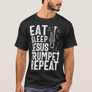 Christian Trumpet Player Music Worship Fun Trumpet T-shirt