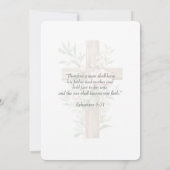 Christian Two Become One Watercolor Kaart (Achterkant)