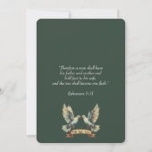 Christian Two Wordt Eén Waterverf Teal Groen Kaart (Achterkant)