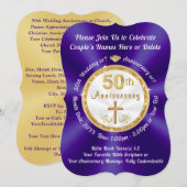 CHRISTIAN, Uitnodigingen voor 50-jarig feestje (Voorkant / Achterkant)