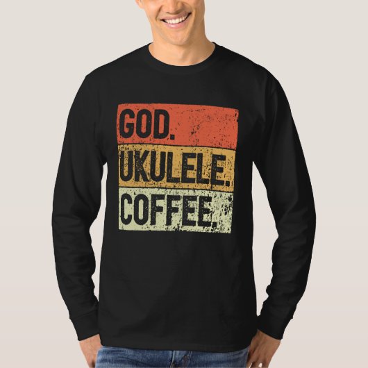 Christian Ukulele Player Worship Ukulele Church Uk T-shirt (Voorkant)