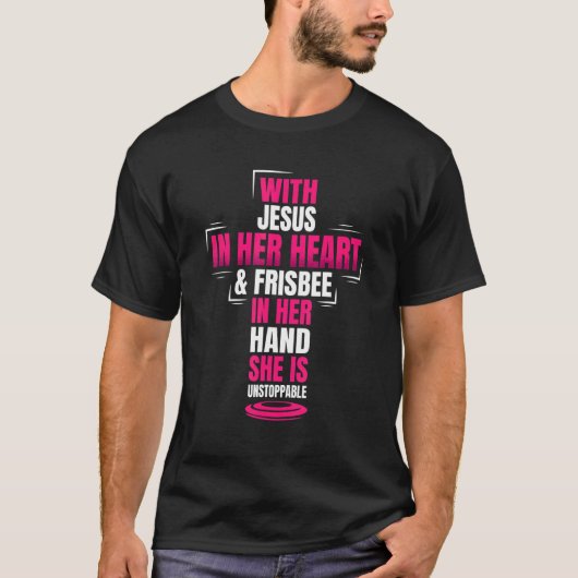 Christian Ultimate Frisbee Player Sports Religion T-shirt (Voorkant)