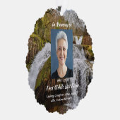 Christian Waterfall Landscape Memorial Keepsake Ornament Kaart (Rechts)