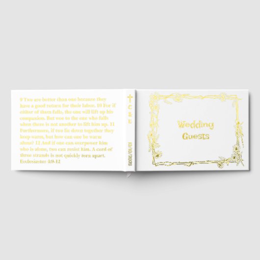 Christian Wedding Guest Book Customizeable  Gastenboek (Volledig)