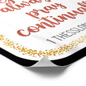 Christian Woman Bible Verse Rejoice Always Pray Co Poster (Hoek)