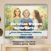 Christian Women Watercolor Bible Verse 2026 Kalender