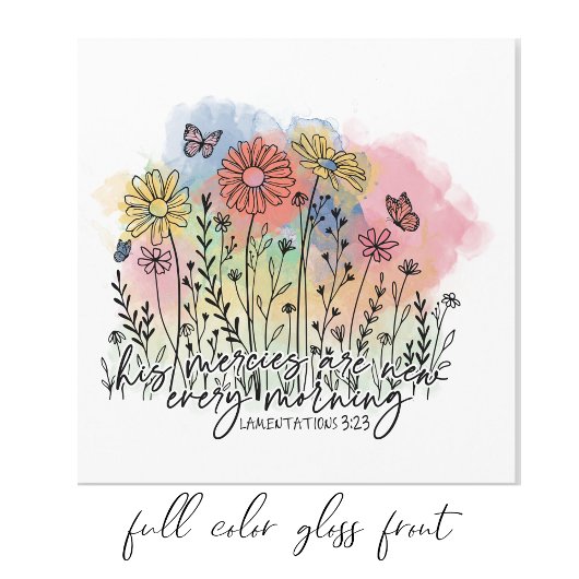 Christian Women's Watercolor 5.25" Magnetic Card