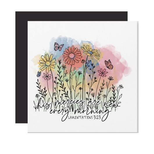 Christian Women's Watercolor 5.25" Magnetic Card