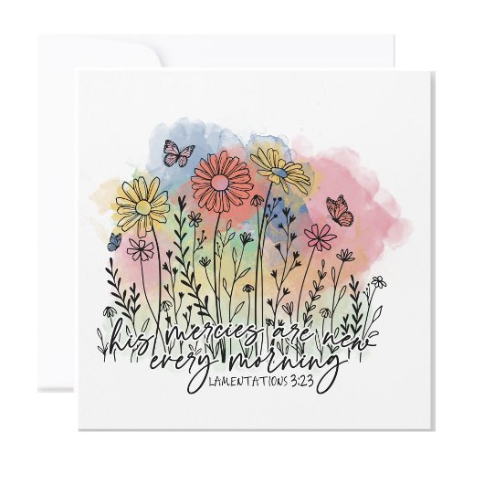 Christian Women's Watercolor 5.25" Magnetic Card