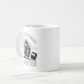 Christian Workout Gym Jesus The Deadlifter On Back Koffiemok (Voorkant links)