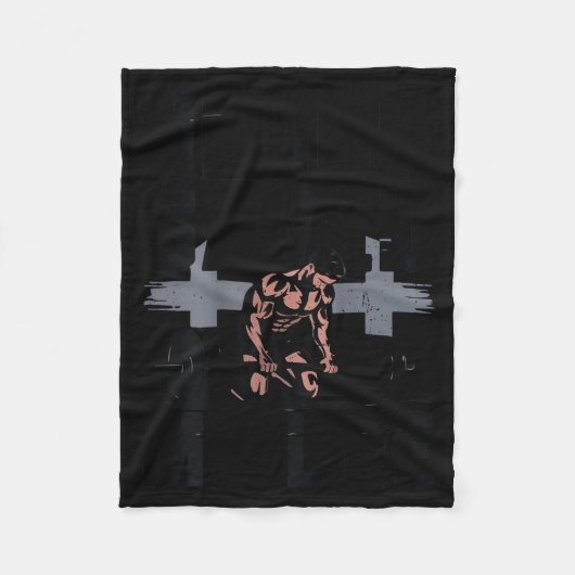 Christian Workout Jesus Christ Saved My Life Gym G Fleece Deken (Voorkant)