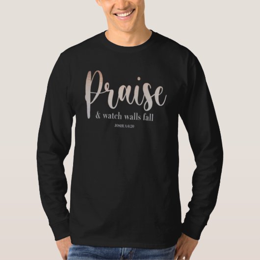 Christian Worship Praise Watch Giants Fall Faith I T-shirt (Voorkant)