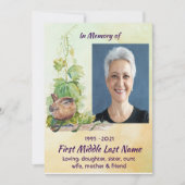 Christian Wren Bird Vineyard Celebration of Life Kaart (Voorkant)