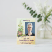 Christian Wren Bird Vineyard Memorial Keepsake Visitekaartje (Staand voorkant)