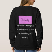 Christianality defined on the back long sleeve T Trui (Achterkant)