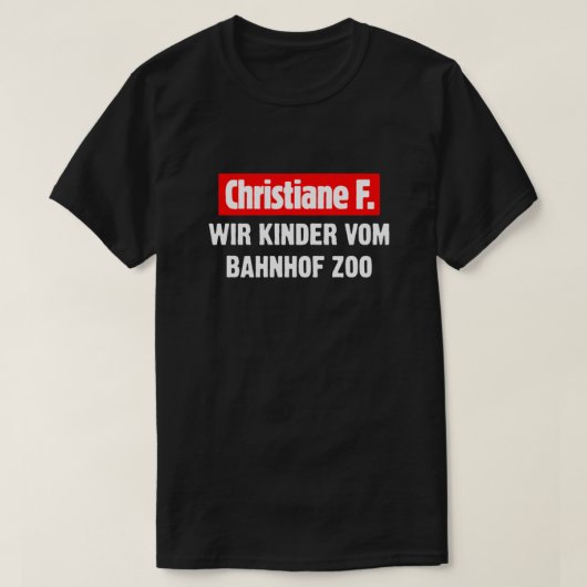 Christiane F. WIR KINDER VOM BAHNHOF ZOO Essential T-shirt (Design voorkant)