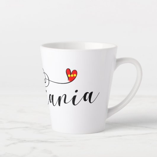 Christiania Flag Heart, Fristaden Christiania Latte Mok (Rechts)