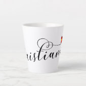 Christiania Flag Heart, Fristaden Christiania Latte Mok (Voorkant)