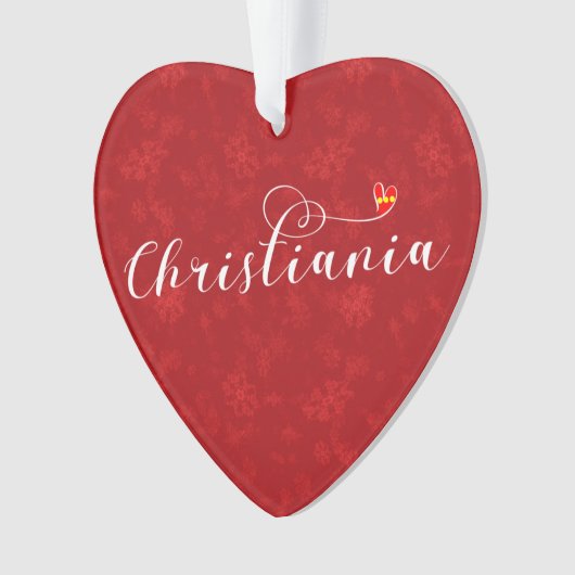 Christiania Flag Heart, Fristaden Christiania Ornament (voorkant)