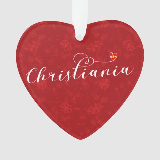 Christiania Flag Heart, Fristaden Christiania Ornament (voorkant)