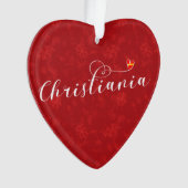 Christiania Flag Heart, Fristaden Christiania Ornament (voorkant)