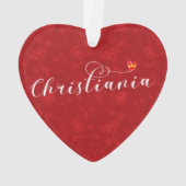 Christiania Flag Heart, Fristaden Christiania Ornament (achterkant)