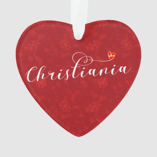 Christiania Flag Heart, Fristaden Christiania Ornament (achterkant)